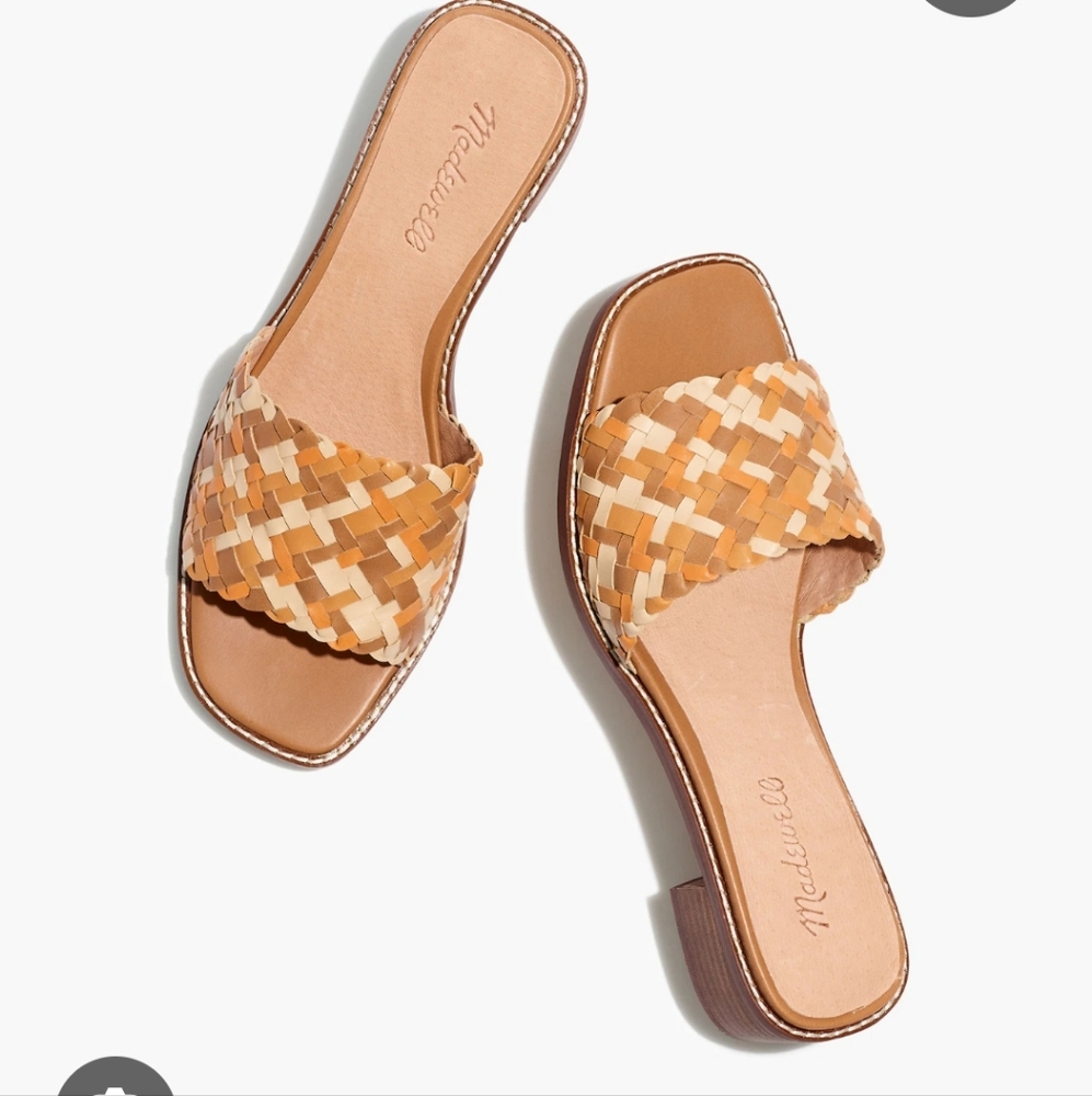 Madewell Cassady Low Heel Mule In Cider Multi Sz 10